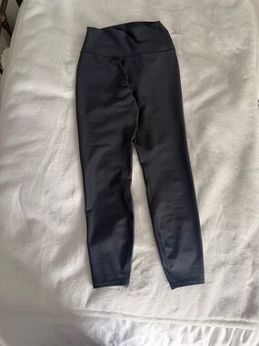 7/8 High-Waist anthracite charcoal airbrushWorkout Leggings